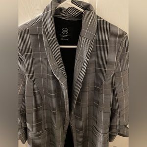 Black and white blazer size SMALL